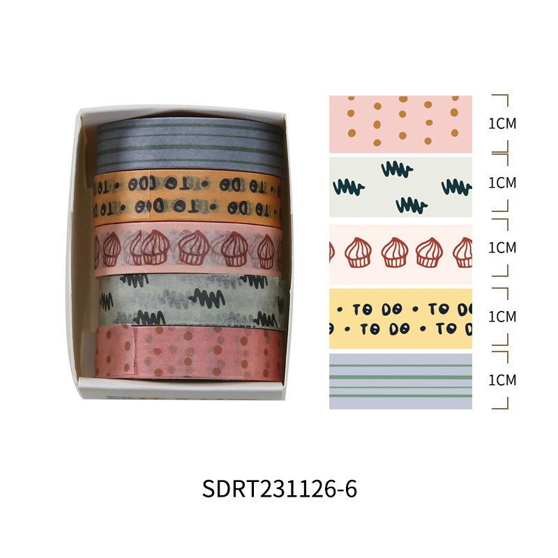 Tianquan Miaowu Washi Tape Set Cute Cartoon Decorative Paper Tape for Journaling Scrapbooking DIY Craft Sticker Supplies