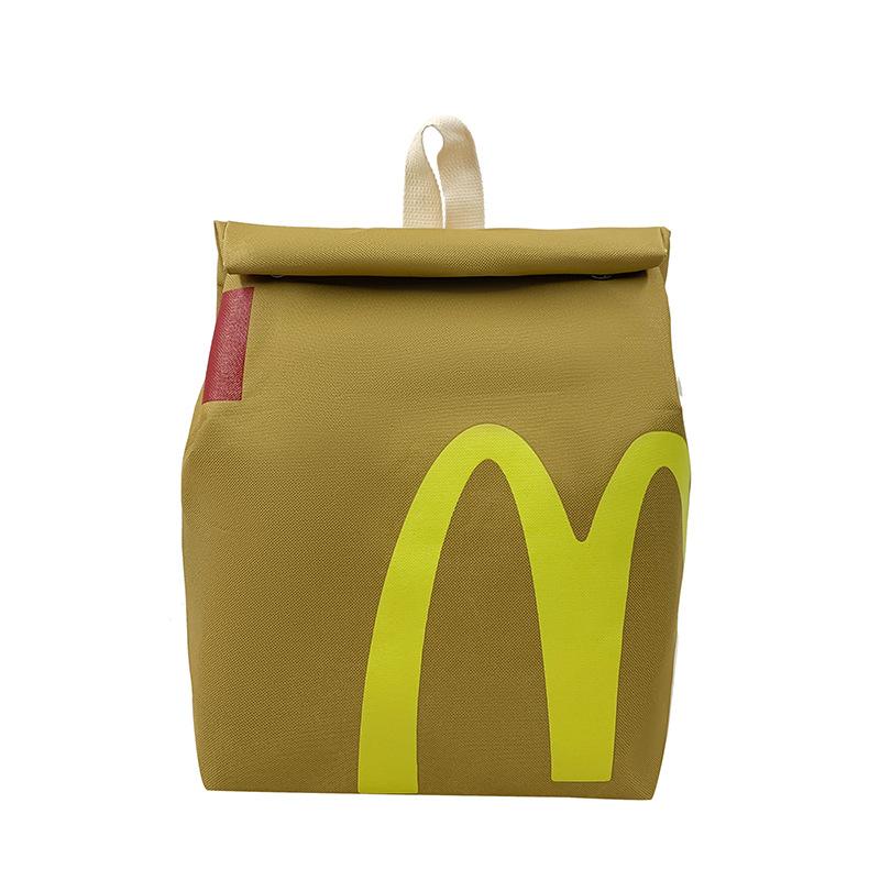 

2025 New Letter Printed Paper Bag Backpack Personalized Fashion Cute Kids Bag Student Bag хаки