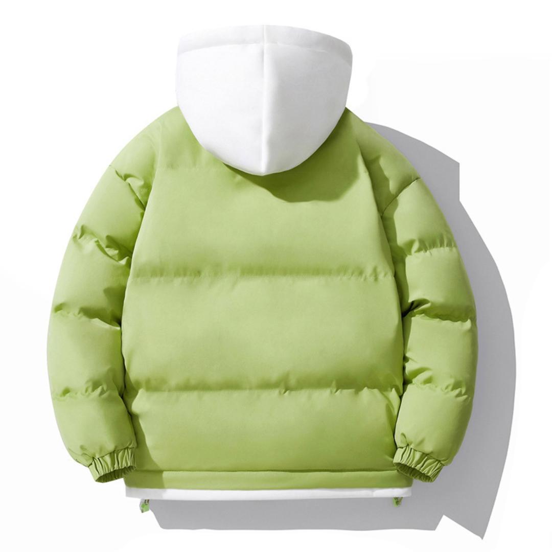 Мужская хлопковая одежда с капюшоном на осень и зиму больших размеров — фото 17