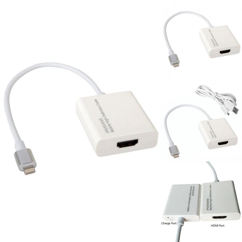 Apple Lightning To Hdmi Adapter Cable With Copper Core For Screen Mirroring And Hd Video Streaming