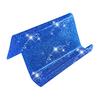 Acrylic Business Card Holder for Desk Sequin Glitter Desktop Name Card Organizer Stand for Home Office