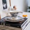 European Coffee Cup Saucer Set Flower Tea Cups Set Porcelain English Afernoon Tea Cup and Saucer Coffee Ceramic Cups Mugs Gift