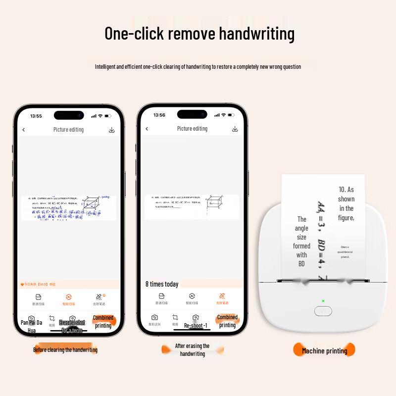 Qirui B20 Portable Smart Thermal Printer CN plug (adapter included)