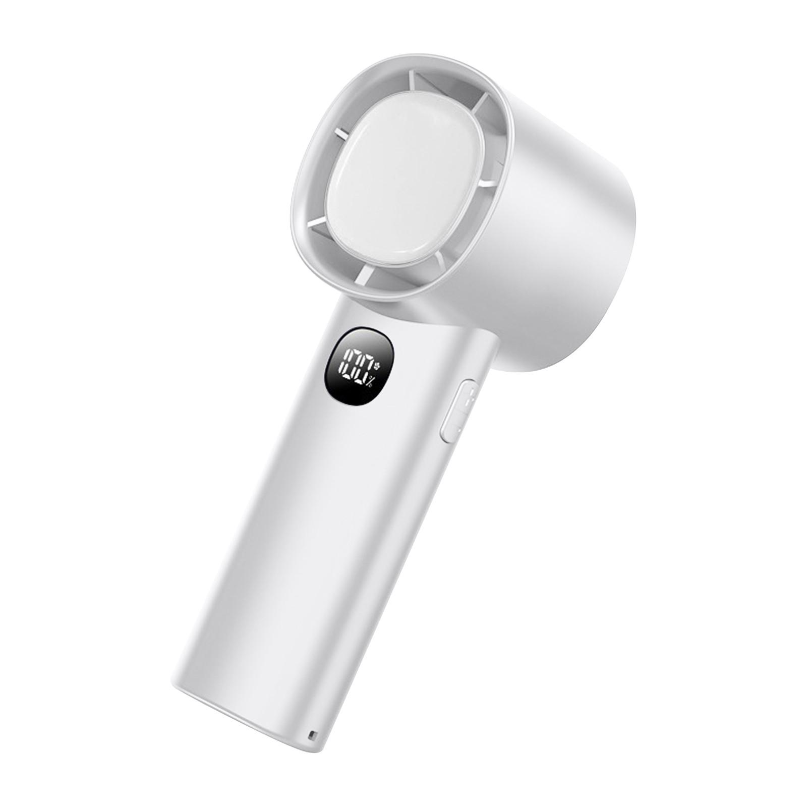 

Handheld Fan Desktop High Speed Small Silent Fan,LED Digital Display, Night Light Function,High Speed Handheld Fan One Size білий