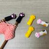 Knitting Needles for Cat Claws, Including Stoppers, Tip Covers, Caps, Sewing Stoppers, and Protectors, Ideal for Knitting and Crochet.