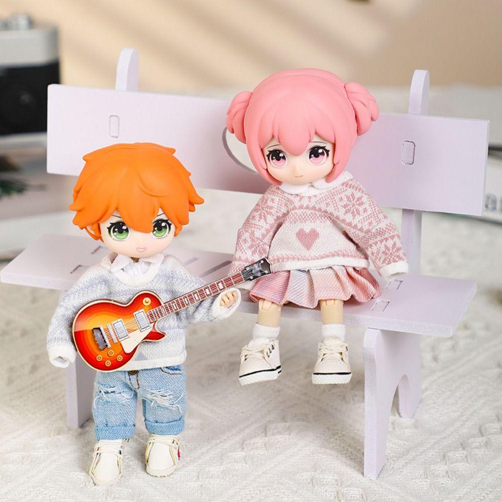 Snowflake 1/12 Doll Cardigan Jacket Vest Ob11 Baby Clothes 1/12bjd Dolls Accessories