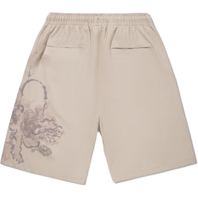 Li Ning Casual Shorts Men's Light White Purple Moderate AKSV477-1