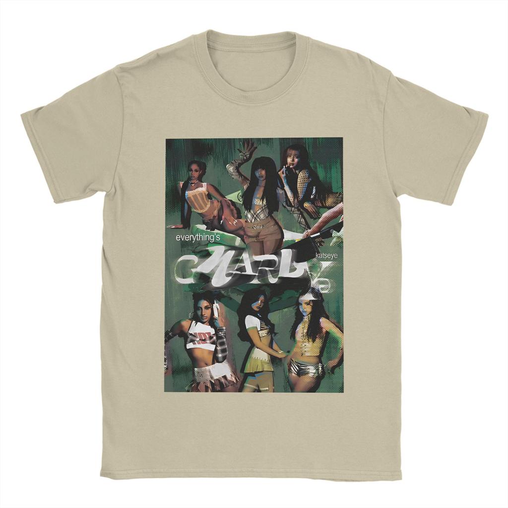 Humorvolle Katseye Musikband T-Shirts für Herren O-Ausschnitt 100% Baumwoll T-Shirt Kurzarm T-Shirt Geschenkidee Kleidung