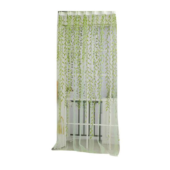 Acasă Arborele din fire de sticlă Perdele din salcie Tulle Decor camere Perdele Sheer Panou Draperii