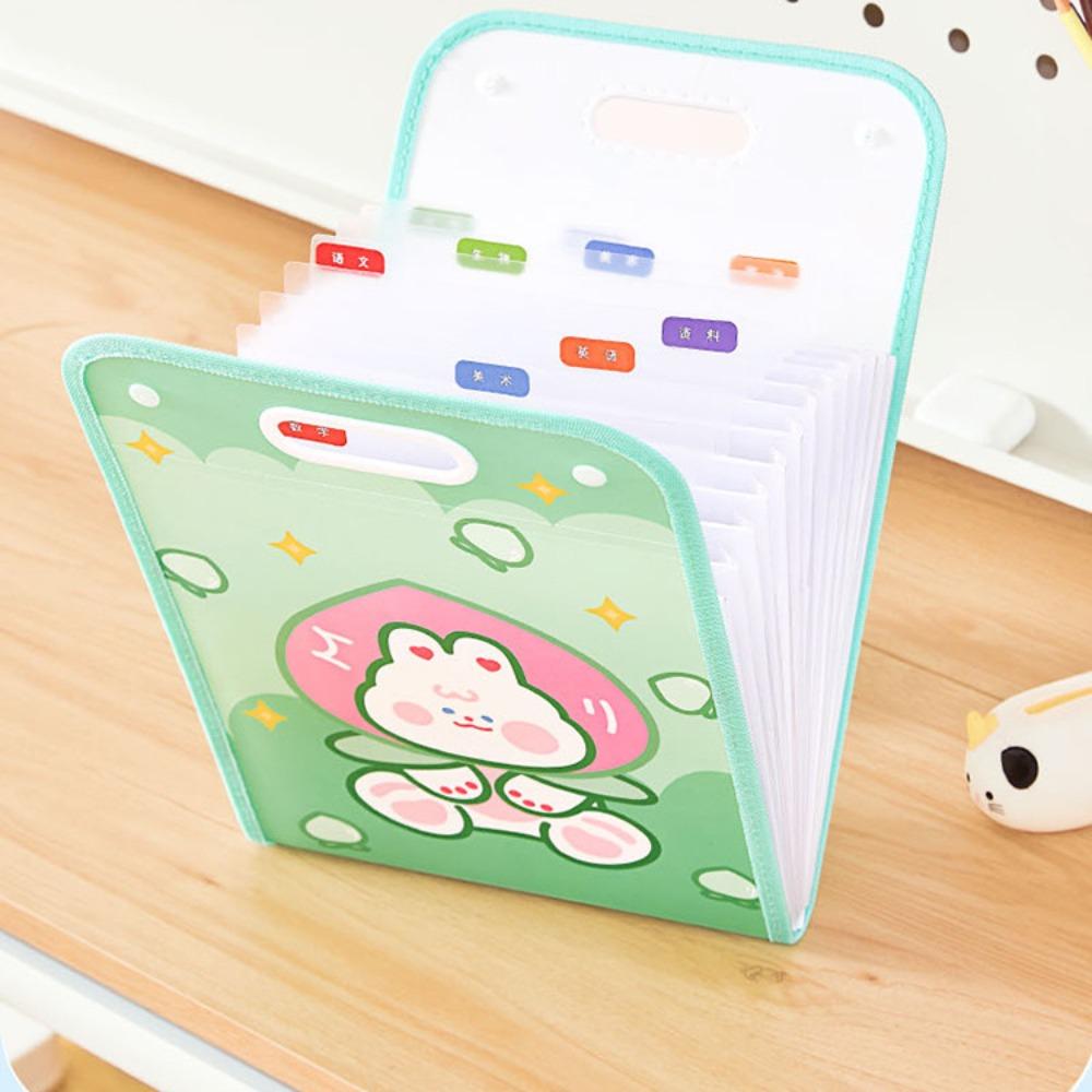 Large Capacity A4 File Folder 13 Pockets Vertical Organ Bag Accordian Organizer  School Supplies