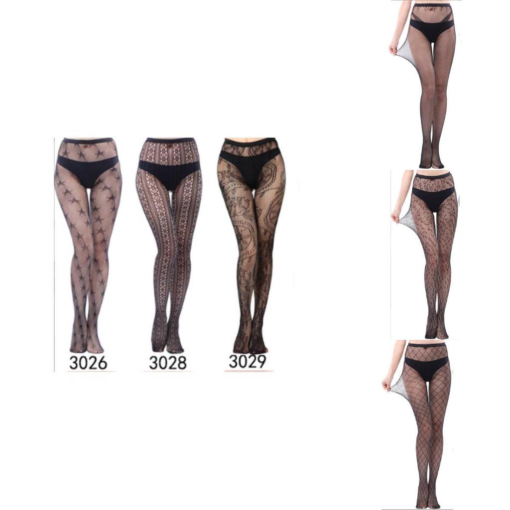 Trendy Fishnet Pantyhose With Tattoo Design For Chic And Youthful Look