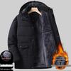 Men's Winter Cotton Jacket for Seniors - Extra Thick, Plus Velvet for Enhanced Warmth