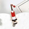 Brooch Pin Fashion Syringe Shape Alloy Enamel Injector Doctor Badge Jacket Decoration