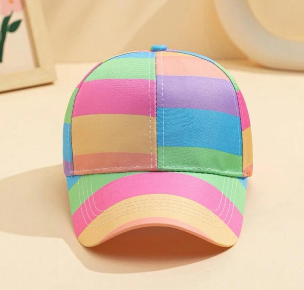 Sproutsy Dame Baseballcaps, Søt, Stilig, Fargerik, Utendørs, Regnbue (Pastell)