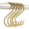10 Pieces Multipurpose Brass S Shaped Hooks Coat Clothes Storage Hangers Kitchen Pot Pan Racks