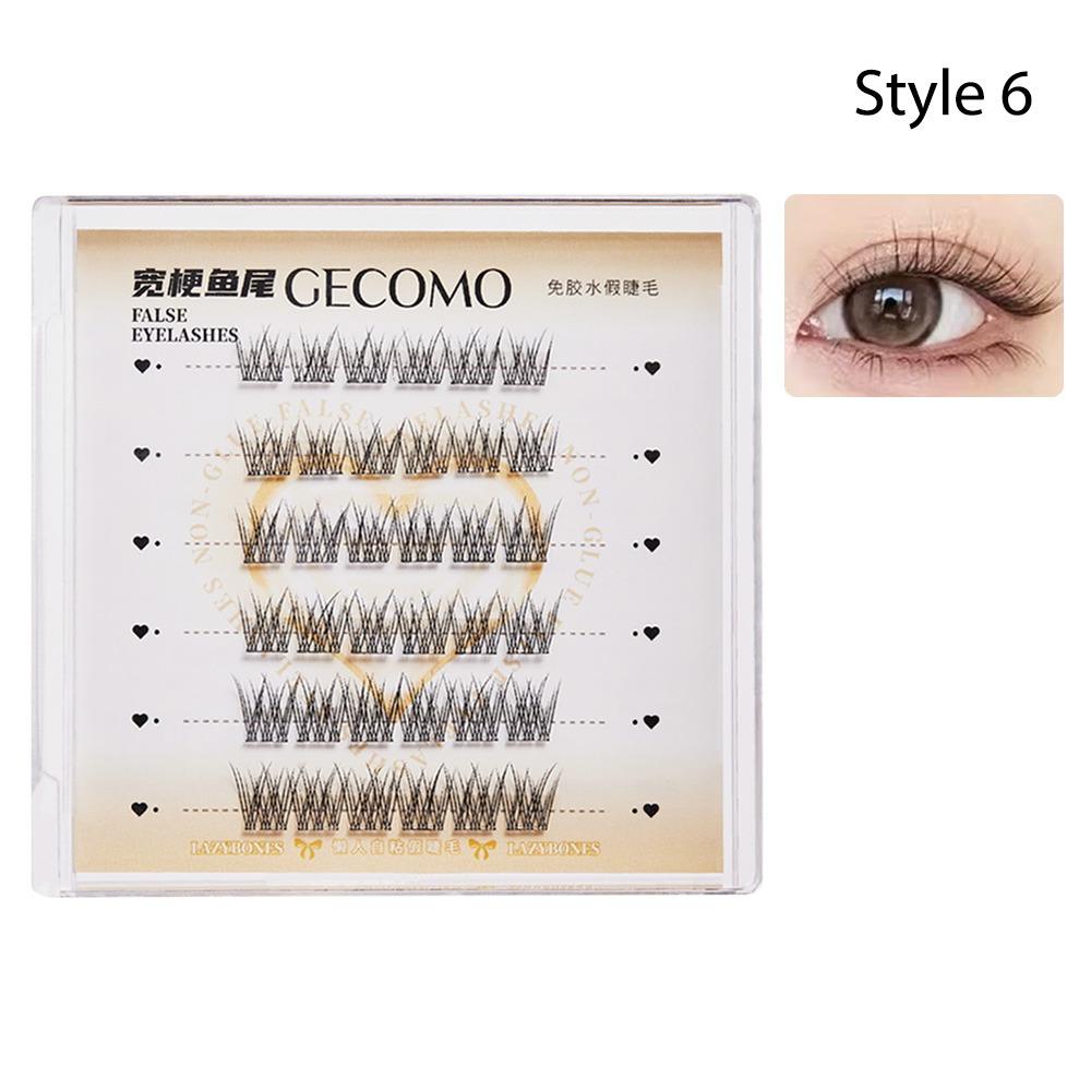 No Glue Needed Segmented Eyelashes Press on Self Adhesive Eyelashes Lash Clusters Women's Beauty