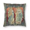 Angeli Laudantes Edward Burne-Jones Square Pillowcase Polyester Linen Velvet Pattern Decor Throw Pillow Case Car Cushion Case