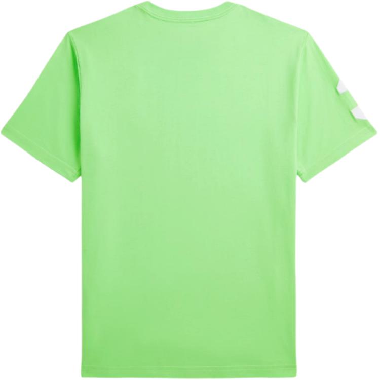 Polo Ralph Lauren Solid Color Embroidered Logo Round Neck T-Shirt Kids Tops Yellow-Green CWPOTSHY8021035-300
