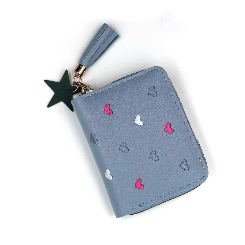 New Multi-functional Wallet Women Ladies Mini Tassel Wallets Cute Short Zipper Lovely Pu Leather Coin Purse Female Hand Wallet