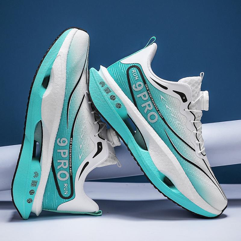 Men's sports shoes, lightweight carbon plate racing running shoes, winter shock absorption, anti slip, wear-resistant, breathabl