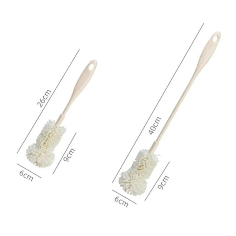 Sponge Brush Cup Scrubber Glass Cleaner Kitchen Cleaning Tool Long Handle Drink Wineglass Bottle Household Cleaning Brush