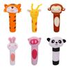 Adorable Baby Grasping Training Bb Stick Squeaky Toy With Animal Designs And Soft Knitted Fabric Stuffed With Pp Cotton