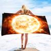 Sun Print Microfiber Beach Towel Large Quick Dry Sand Proof Absorbent Towel for Adult Travel Swimming