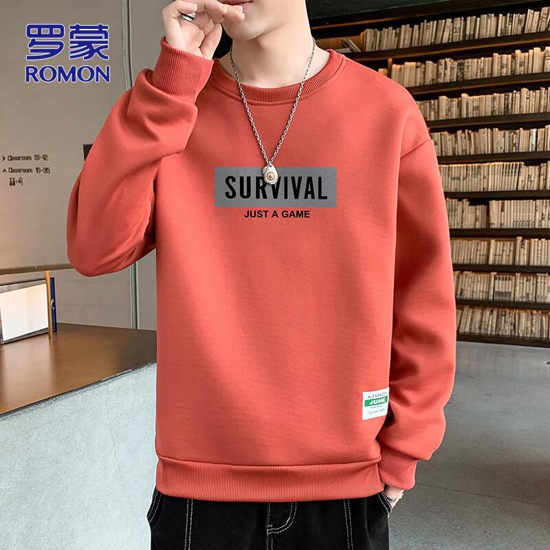 

ROMON Men s Crew Neck Long Sleeve Sweatshirt XL
