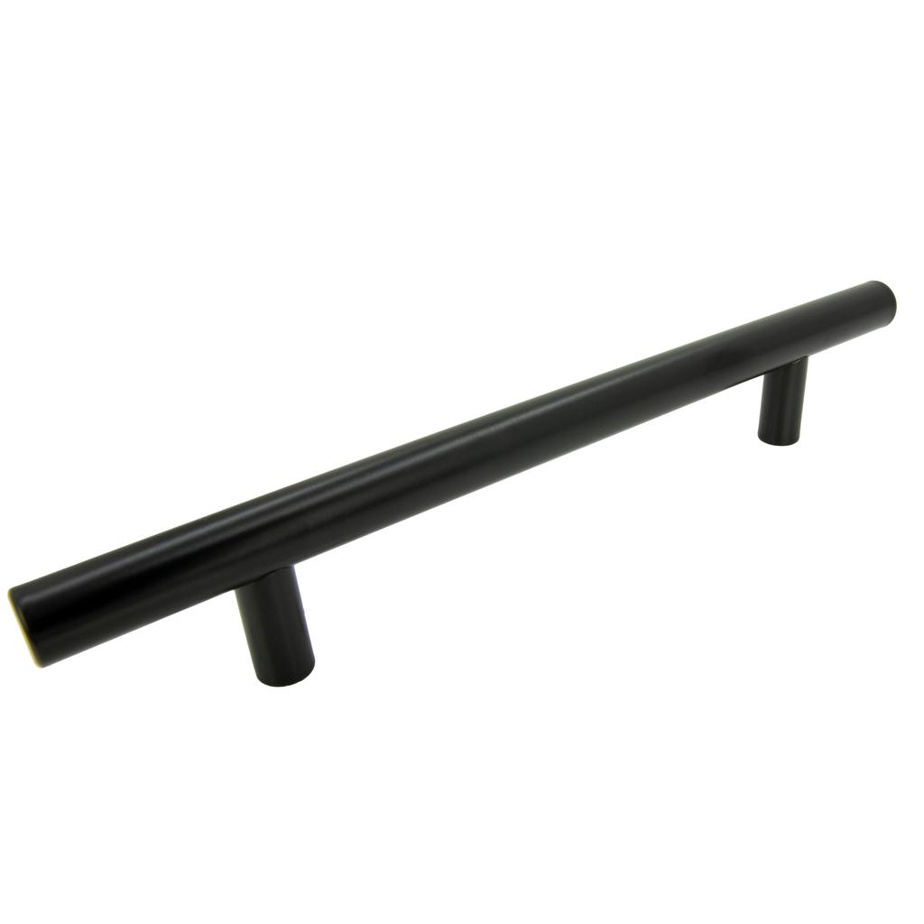10 X Furniture Handle Railing 128 Mm Black
