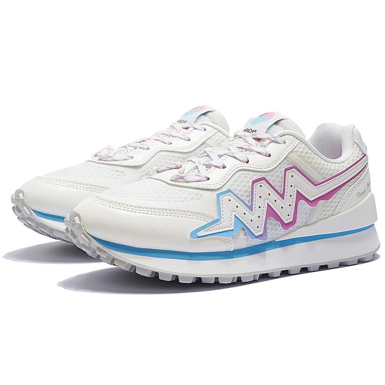Li Ning 001 Trendy Low Top Sports Casual Shoes Men's White Blue ABCS017-2