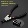 Circlip Plier 5" Long Nose Plier Staight Bent Plier Retaining Clips Ring Remover Tool