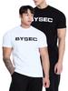 BYSEC [Set] Perfect Premium Double-Sided Big Logo Muscle Fit Short Sleeve T-Shirt_2 Colors