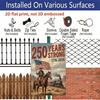 2D Flat Decorative Aluminum Sign | 7.87*11.8 Inch Classic Patriotic Wall Art for 250 Years of USA, Heavy Duty, Durable, with Pre-drilled Holes, Easy
