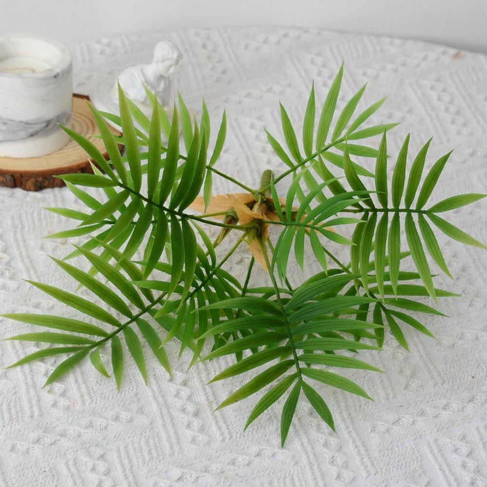 Real Touch Artificial Palm Tree 12/14/23 Leaves Artificial Fern  Office Desktop Decoration