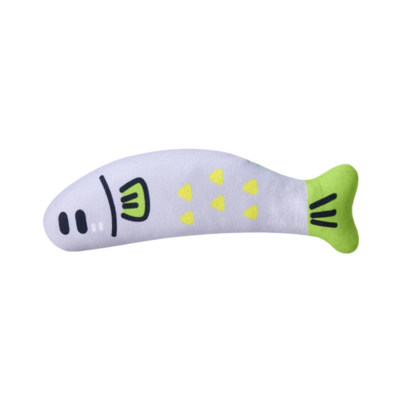 

Cats Toy Catnip Fish, Interactive Squeaky Cats Toy With Linen Fabric, Chew Toy For Cats Kittens, Self-Play Catnip Stuffed Fish Toy To Bored One Size