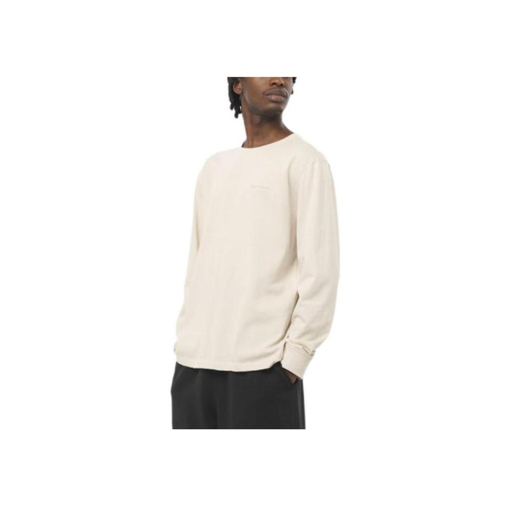 Salomon Fashionable Comfortable Soft Skin-Friendly Breathable Long Sleeve T-Shirt Men tops Off-White LC2288900