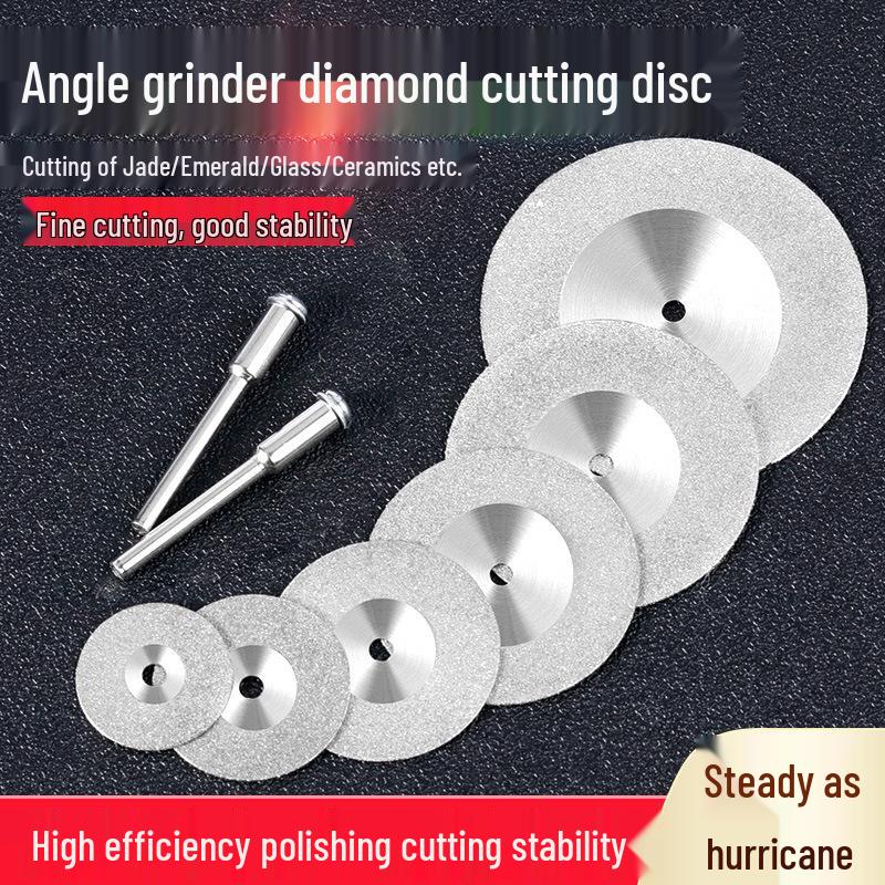 Diamond Blade for Jade, Ceramic, and Glass Cutting - Toothless Saw for Grout Cleaning and Gap Filling with Electric Grinder