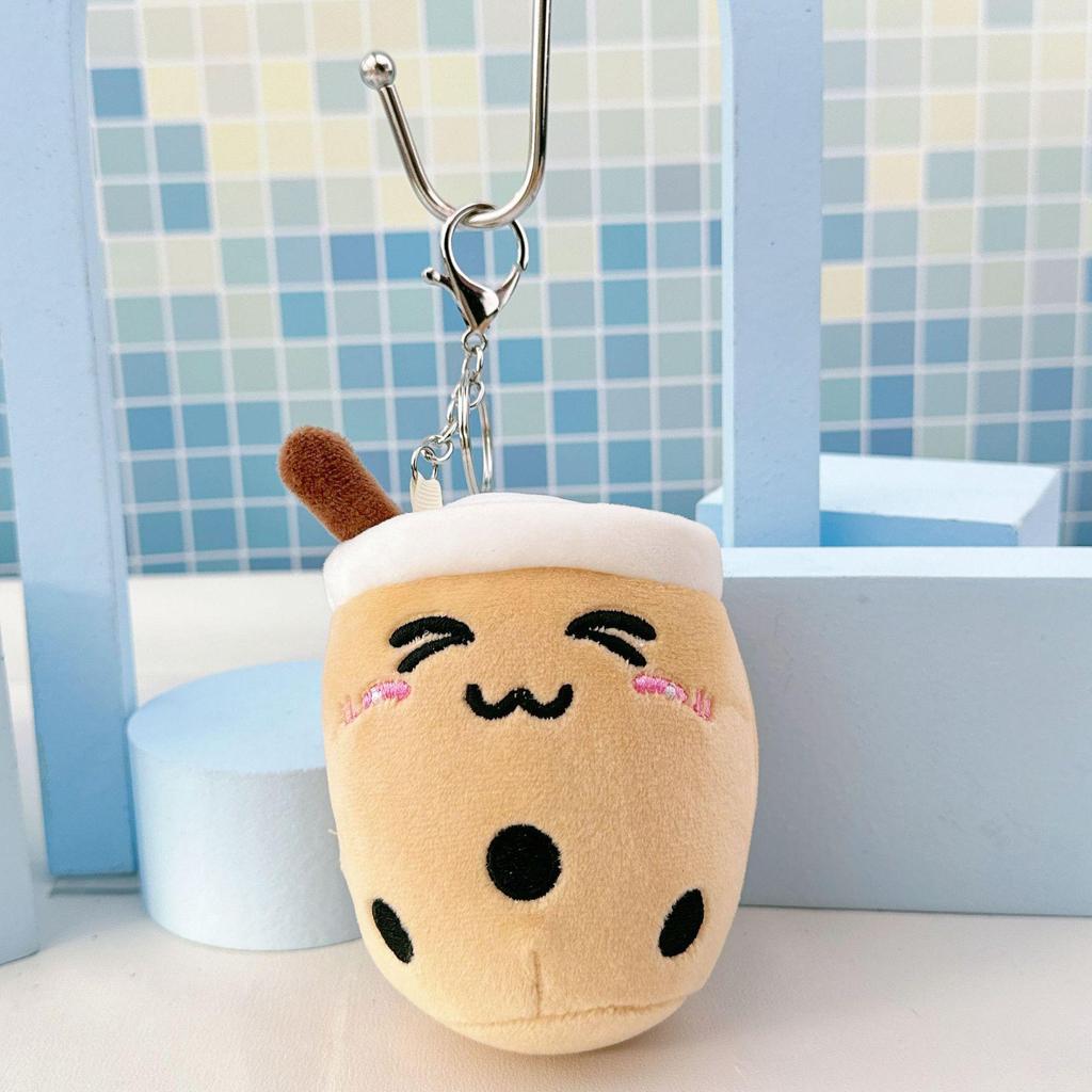 Simulation Fruit Milk Tea Cup Plush Toy - Small Pearl Milk Tea Doll