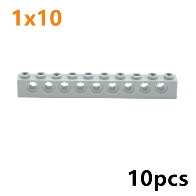 Technical Building Block MOC Combination Studded Long Beam with Hole Thick Bricks Compatible 3703 32018 3895 2730 3894 3701 3700