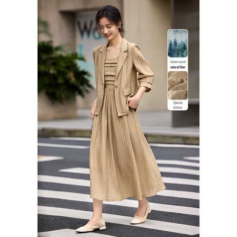 XWI Women s Tencel Textured Two-Piece Suit S