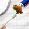 Toothpaste Cover 2.36Inch Silicone Paste Squeezer Pooping Cat Toothpaste Topper For Kids Bathroom Travel Home Kitchen Bedroom