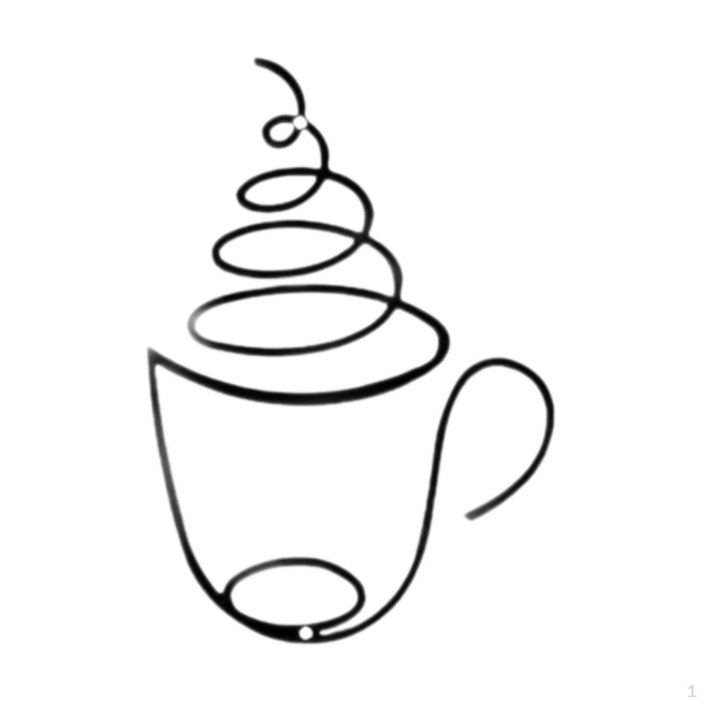 Coffee Cup Wall Art Decor Sign Stylish Home Modern Decoration Artwork for