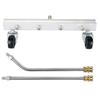 Chassis Undercarriage Pressure Washer Attachment for Road and Vehicle Bottom Cleaning Stainless Steel Design Only