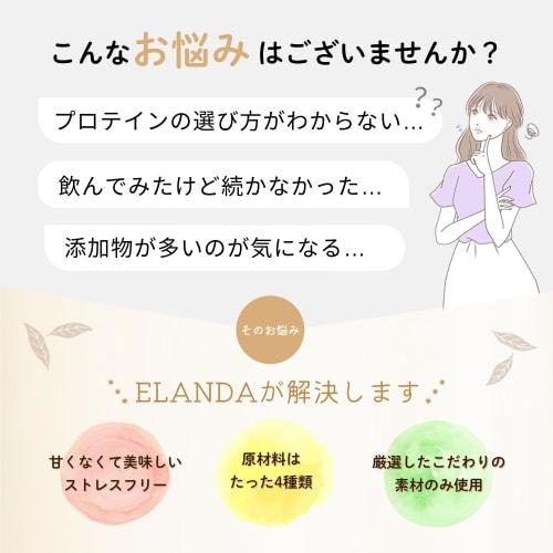 Elanda Unsweetened Protein Powder, Cocoa Flavor, 320g, Single-Serving Size, No Artificial Sweeteners, No Stevia, No Flavoring, Easy To Dissolve, Easy