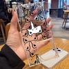 Super Cute Creative Cat with Cute Details, 14 Plus 13 Pro Max 12 11 Right Angled Straight Edges, 15 Transparent Phone Case, for Iphone 16 Promax