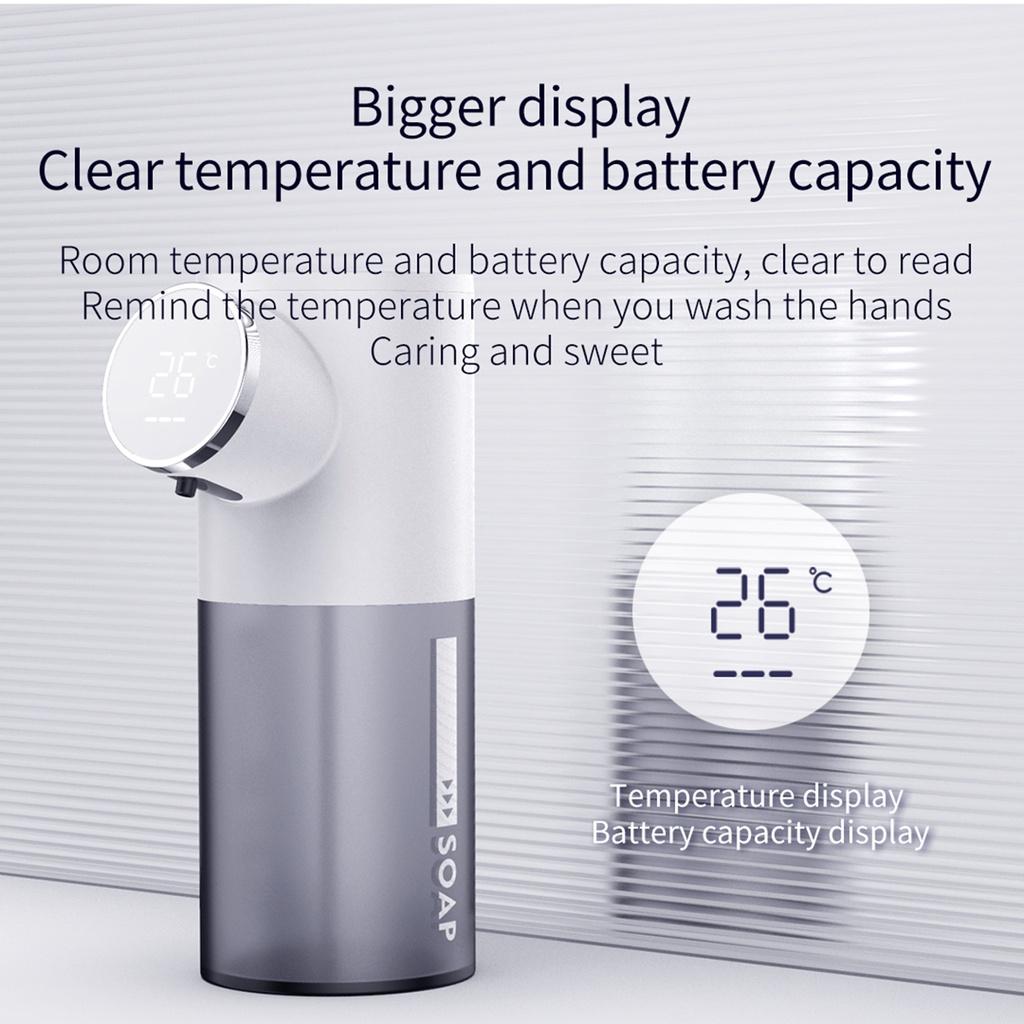 3W 320ML Rechargeable Infrared Induction Automatic Soap Dispenser Waterproof Digital Display Soap Dispenser