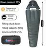 WaterPoof Mummy Duck Down Sleeping Bag Outdoor Camping Lightweight Warm Sleeping Bag Winter Thick Cold Proof Down Sleeping Bags