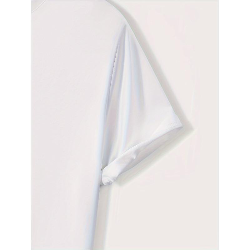 Tailles européennes T-shirt imprimé confortable pour homme à col rond, Manches courtes ample décontracté pour Printemps Été Vacances