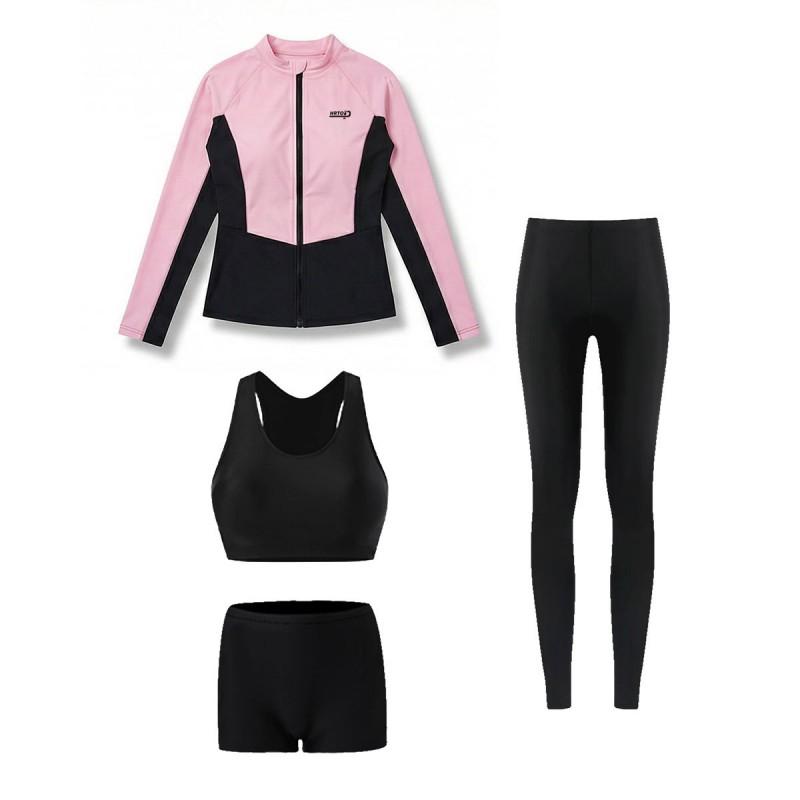 Unisex UV Protection Rash Guard Set Long Sleeve Pants Swimwear Surfing Snorkeling Diving Water Sports