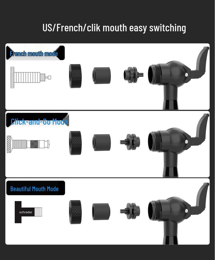 High-Pressure Recyclable Air Tank for Fast Bicycle Tire Inflation